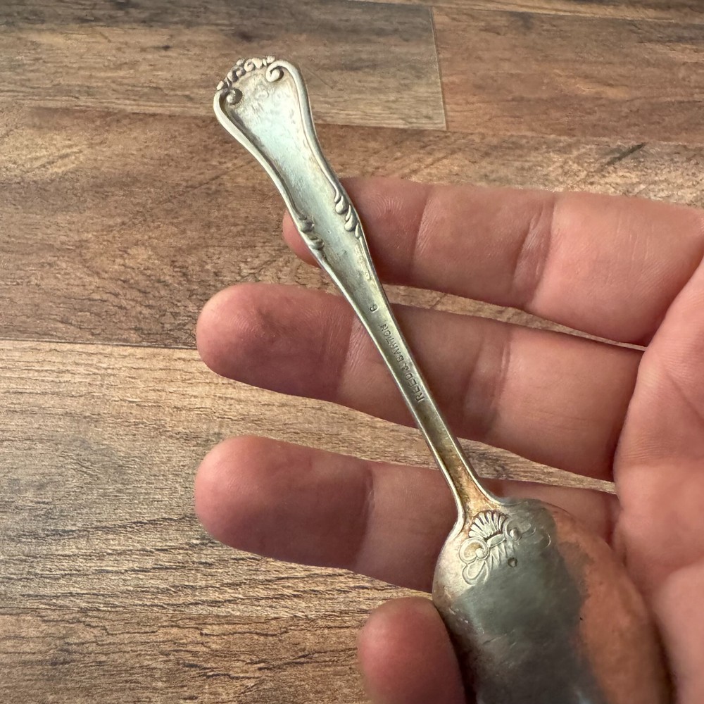 Reed & Barton Silverplated Teaspoon Carlton Pattern Monogrammed