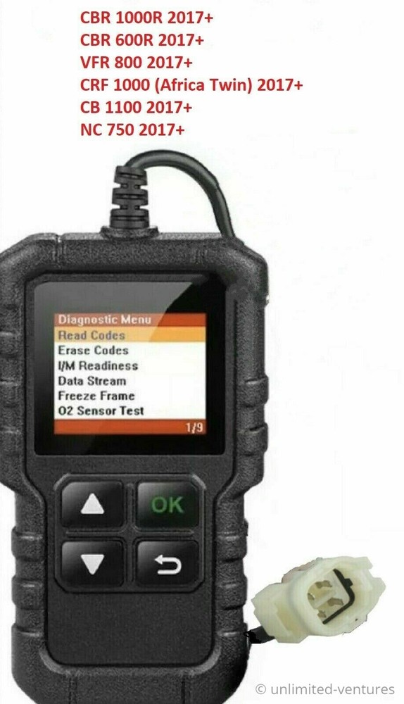 Fault code scanner diagnostic OBD2 tool for Honda Motorcycle 4 pin cable harness