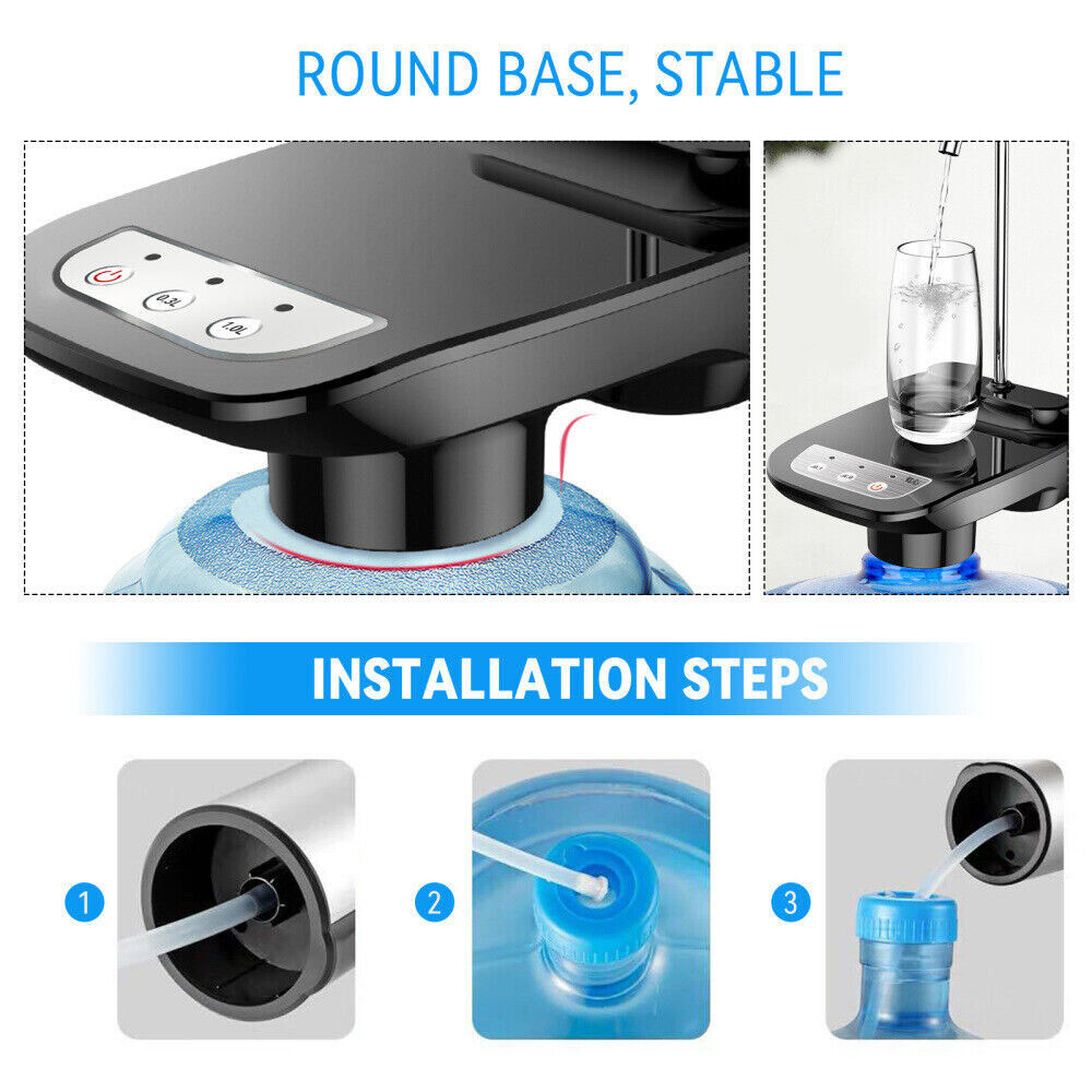 5 Gallon Water Bottle Switch Pump Electric Automatic Universal Dispenser USB