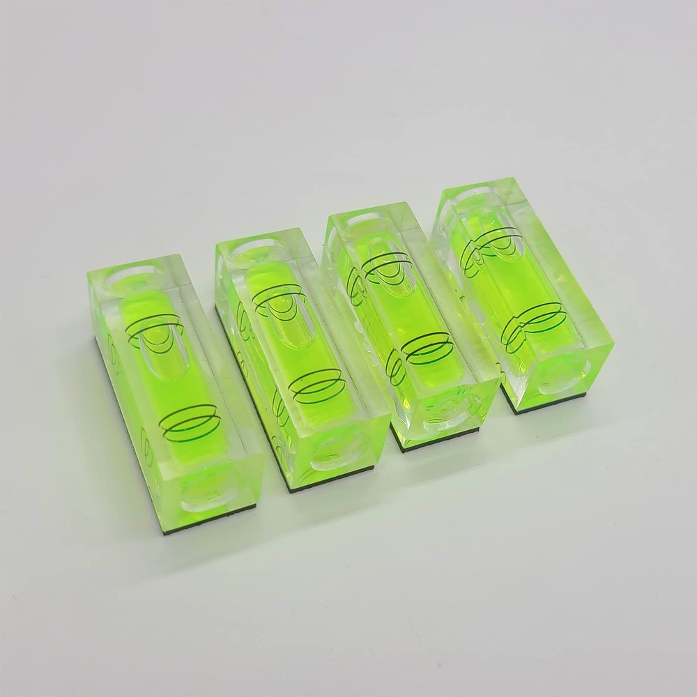 Magnetic Mini Small Bubble Level Tool Scope Square Pocket Long Small, Green