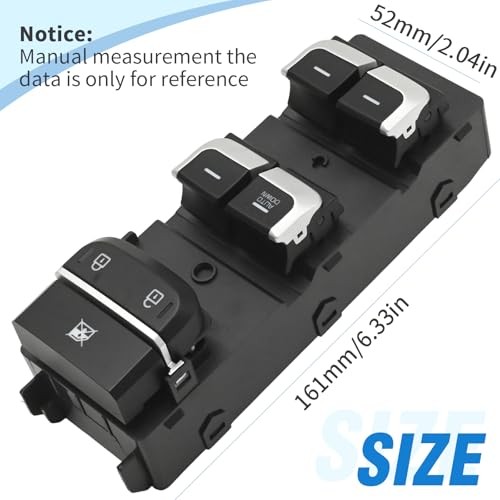93571D4000 Master Power Window Switch, Replacement for Kia Optima 2016 2017