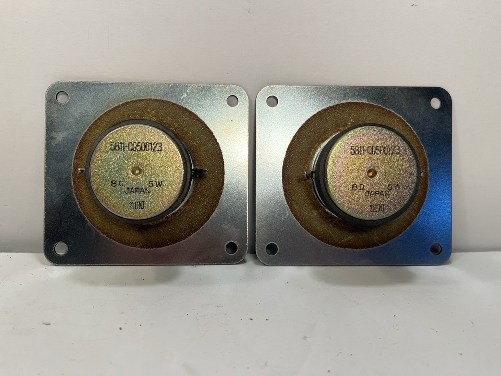 TESTED (2) Pair Japan 8 ohm 5w Tweeter(s) Both Working Great!