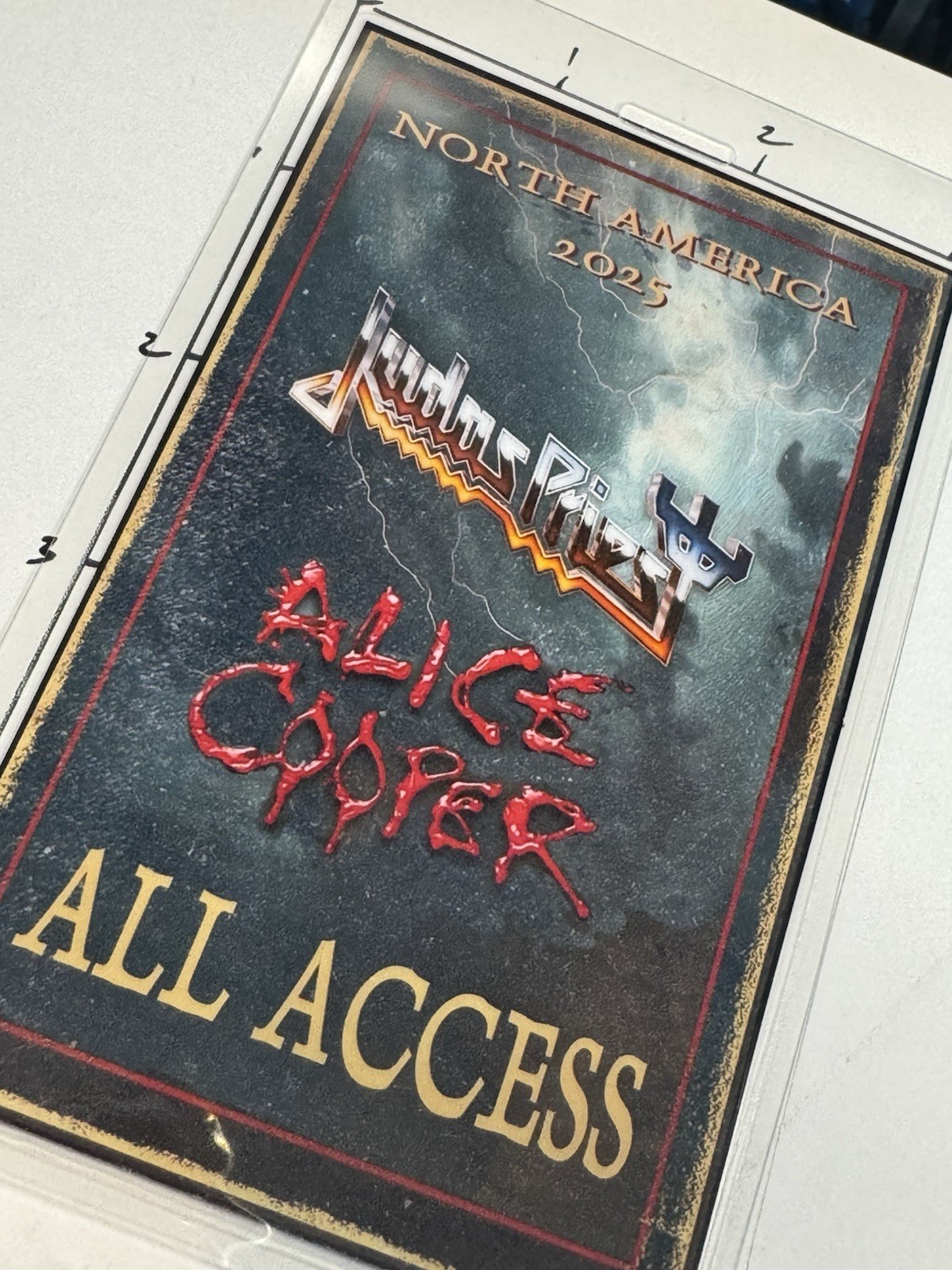 Judas Priest & Alice Cooper Commemorative, North America 2025 All Access Pass