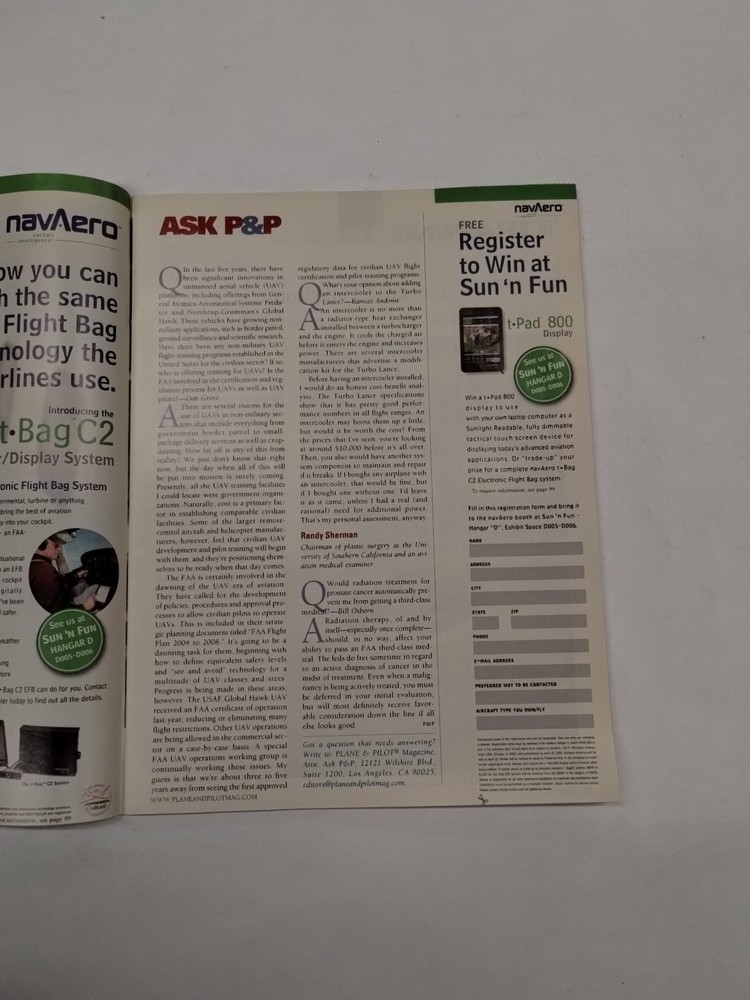Plane & Pilot Magazine May 2005/Volume 41/Number 5-Original