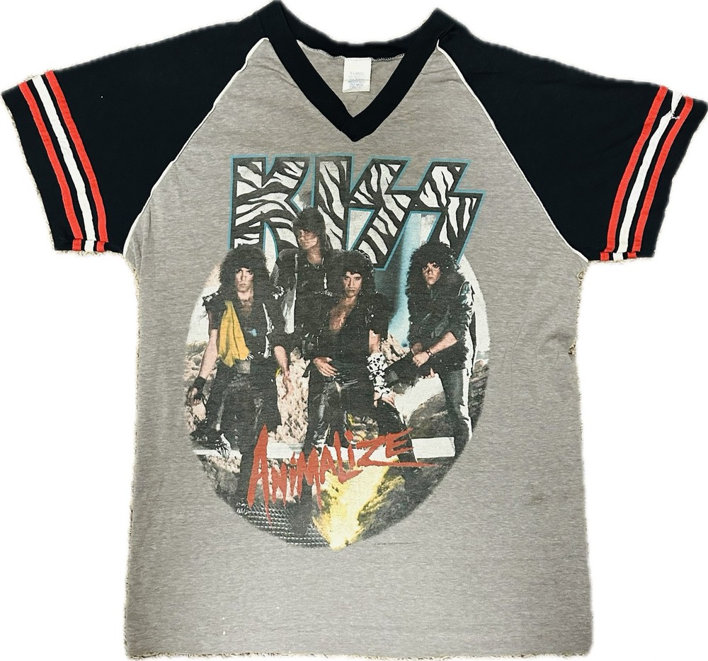 Kiss 1984 Animalize Tour Shirt Original Vintage XL
