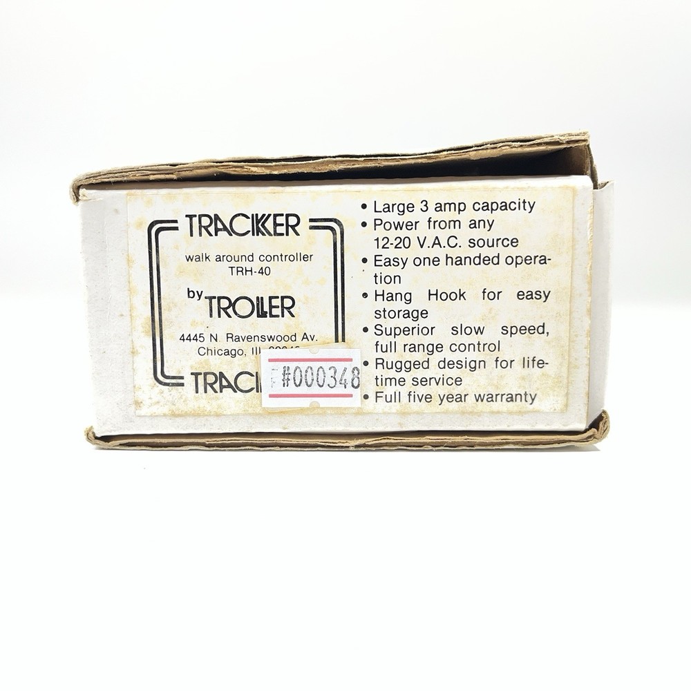 Troller TRH-40 Tracker DC Walk Around HO Scale Multiscale Train Controller