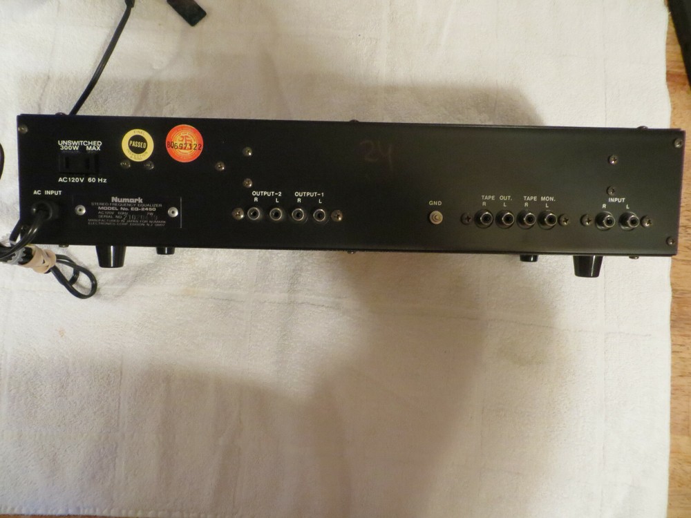 NUMARK EQ 2450 10 BAND STEREO FREQUENCY EQUALIZER,