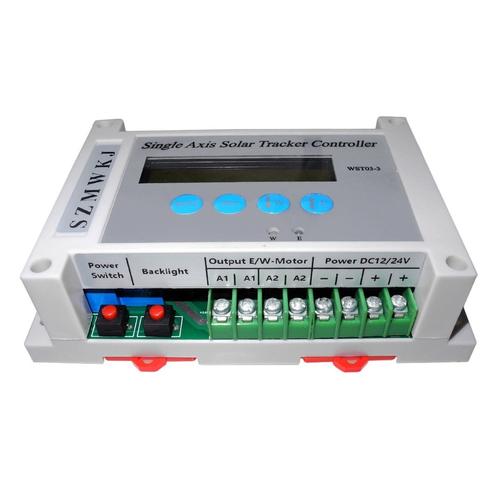 Single Axis Solar Tracker Kits -LCD Controller + Wind Speed Sensor DC 12V/24V DO