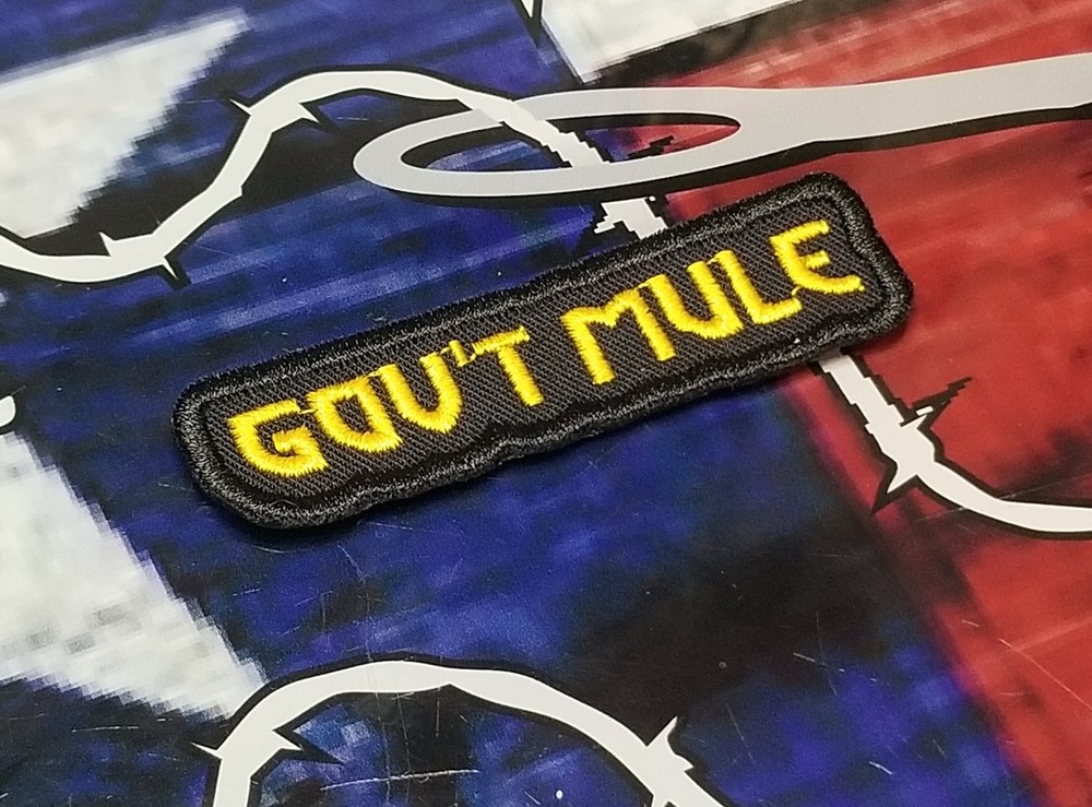 EMBROIDERED SMALL GOV'T MULE PATCH (Please Read Ad)