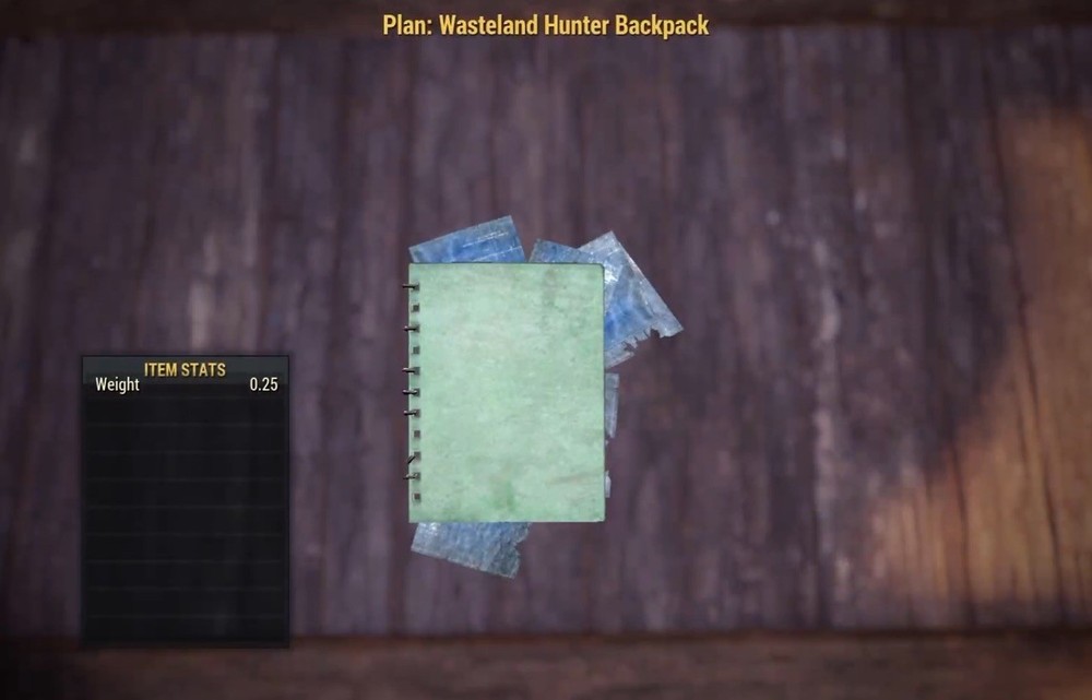 (Xbox) Wasteland Hunter Backpack Plan - Rare Plan
