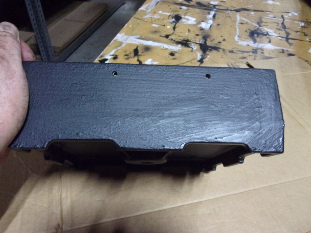 Rough Cut Full Size Anchored Post Base 8x8, BLACK