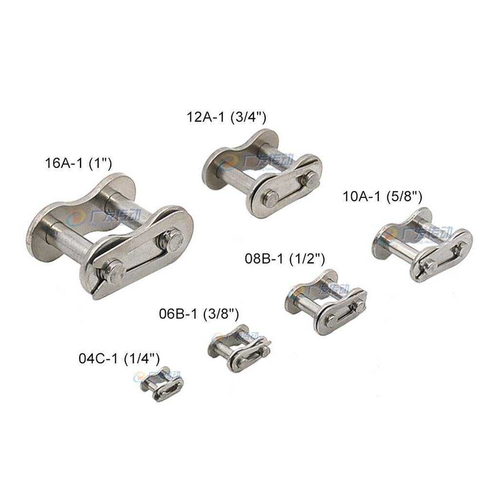 Simplex / Duplex Roller Chains 25#-200# Pitch 1/4"-2" Full/Half Connecting Links