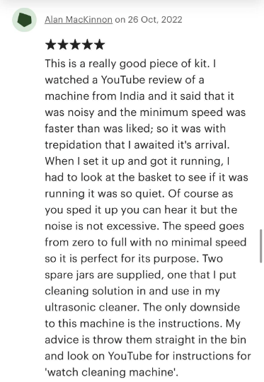 Watch Cleaning Machine Miracle 110 Watt/Volts - Miracle Watch Cleaning Machine