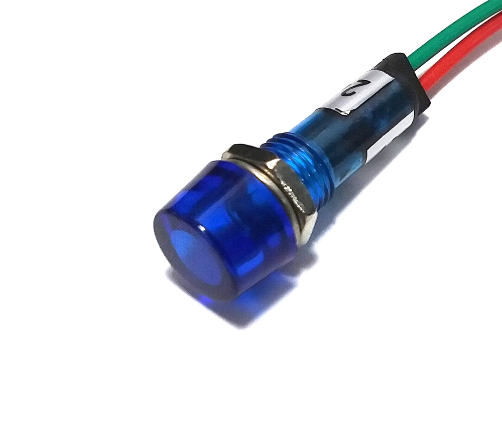 BBT 24 volt Waterproof Blue LED Hi-Profile Indicator Light