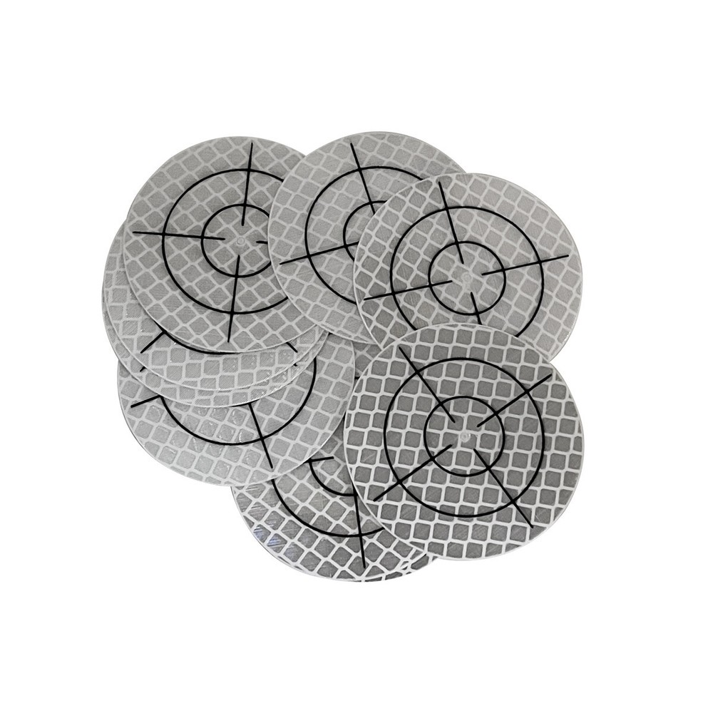 100PCS CIRCLE REFLECTOR SHEET 50X50MM REFLECTIVE TAPE TARGET (CUSTOMIZABLE)