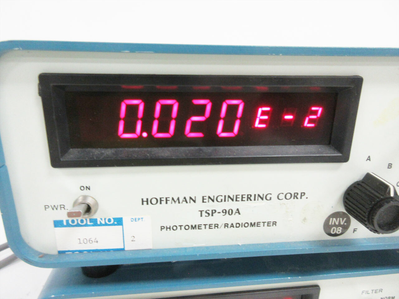 2X HOFFMAN ENGINEERING CORP TSP-90A PHOTOMETER RADIOMETER