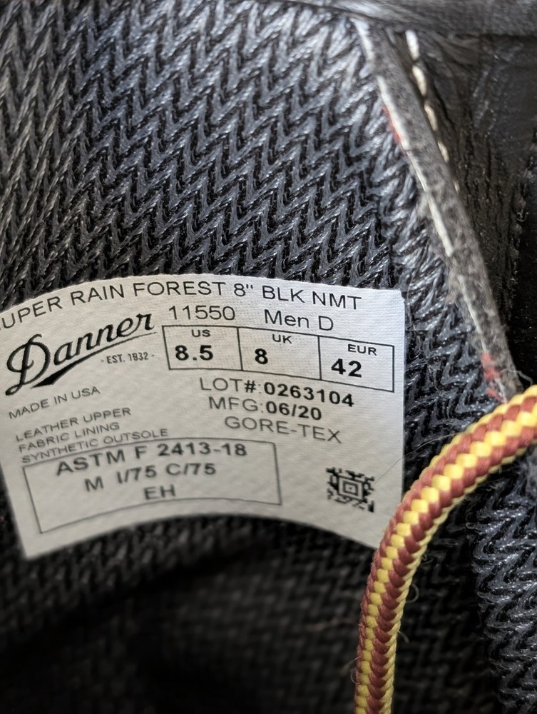danner vibram boots 8.5