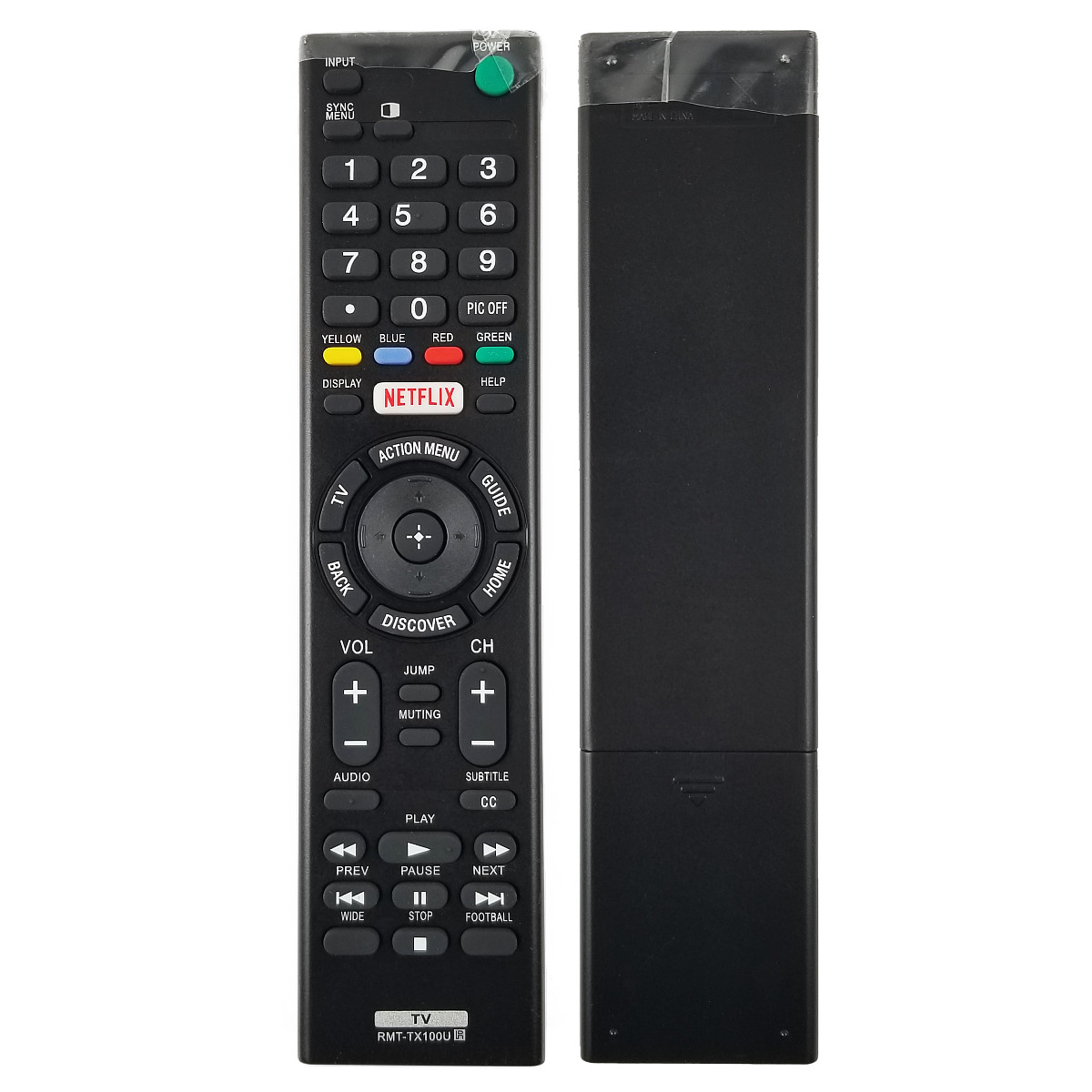 Sony RMT-TX100U TV Remote Control Replacement Work for ALL Sony Smart TVs