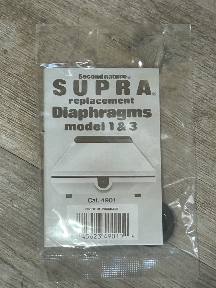SUPRA Replacement Diaphragms Model 1 & 3 #4901 Air Flow New