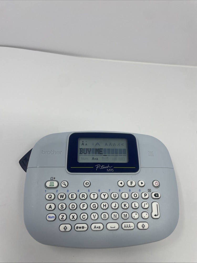 Brother P-Touch Label Maker Model PT-M95 Blue, Tested