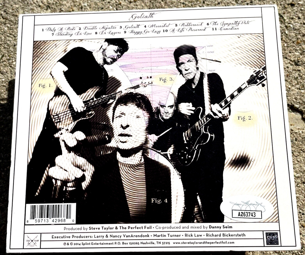 STEVE TAYLOR & The Perfect Foil SIGNED CD JSA COA