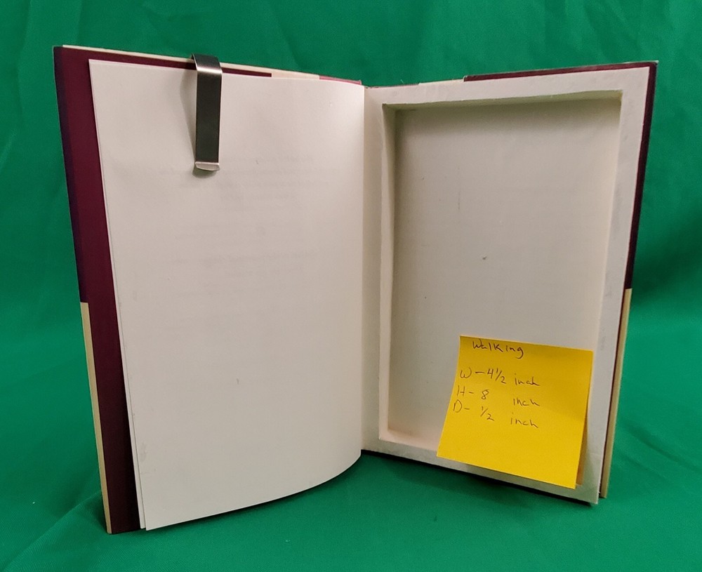 Walking Wisely, Stanley - Gift Present Box, Handmade Diversion Safe Book