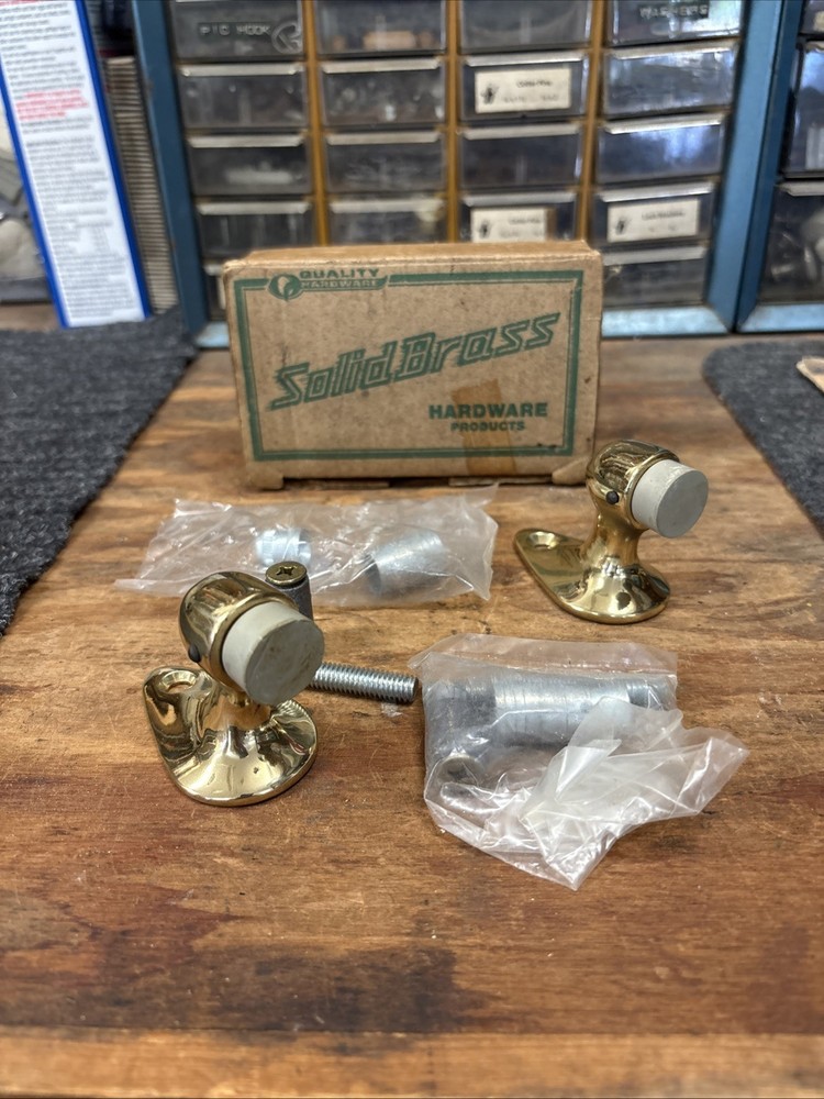 Solid Brass Floor Mounted Door Bumpers Stops