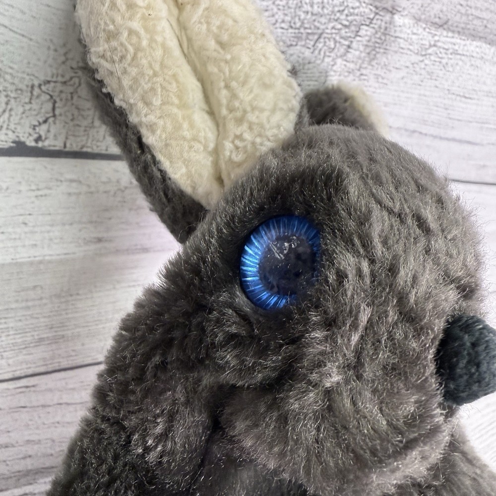Vintage Gray 9" Bunny Rabbit Hand Puppet