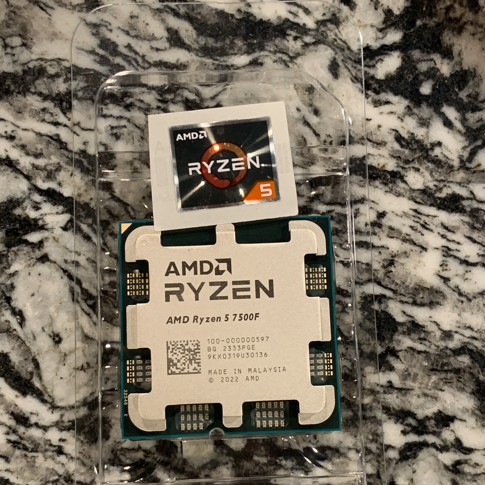 AMD Ryzen 5 7500F 6-Core 12-Thread Socket AM5 CPU Processor OEM Tray