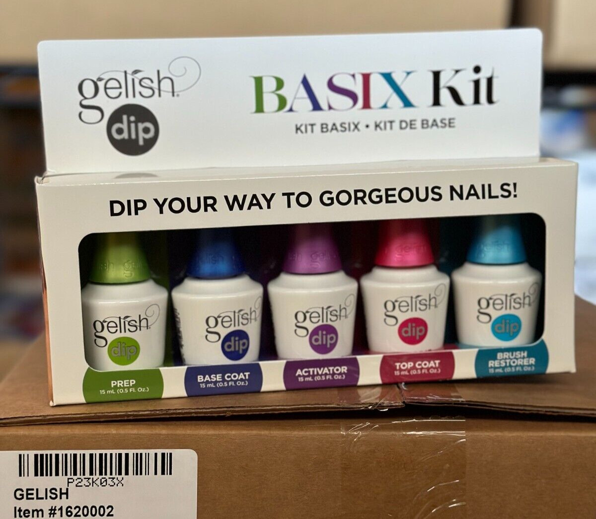 Gelish Basix Dip Liquid Essential 5 steps - 0.5oz/ea Fast Sale Fast Ship
