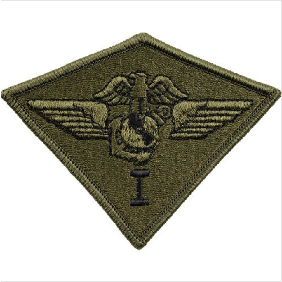 GENUINE U.S. MARINE CORPS PATCH: FIRST AIR WING - SUBDUED