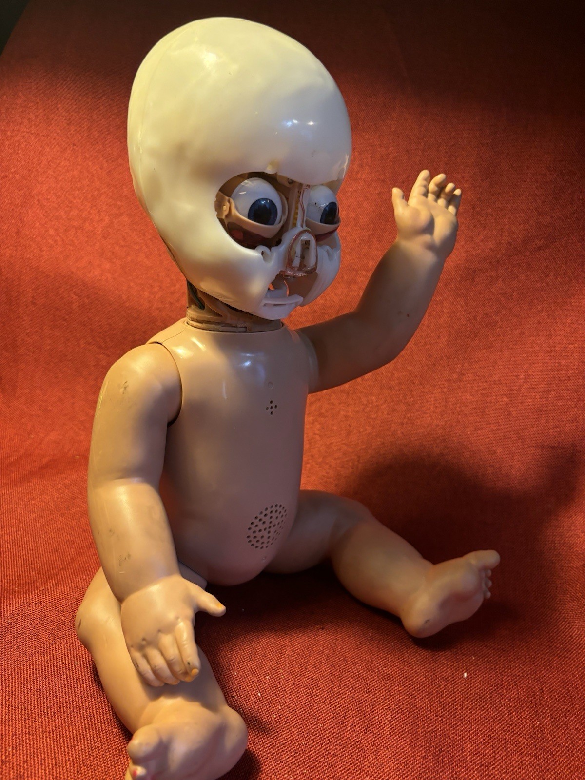 Vintage Doll Baby Oddities Creepy Weird Working Moving Talking Robot
