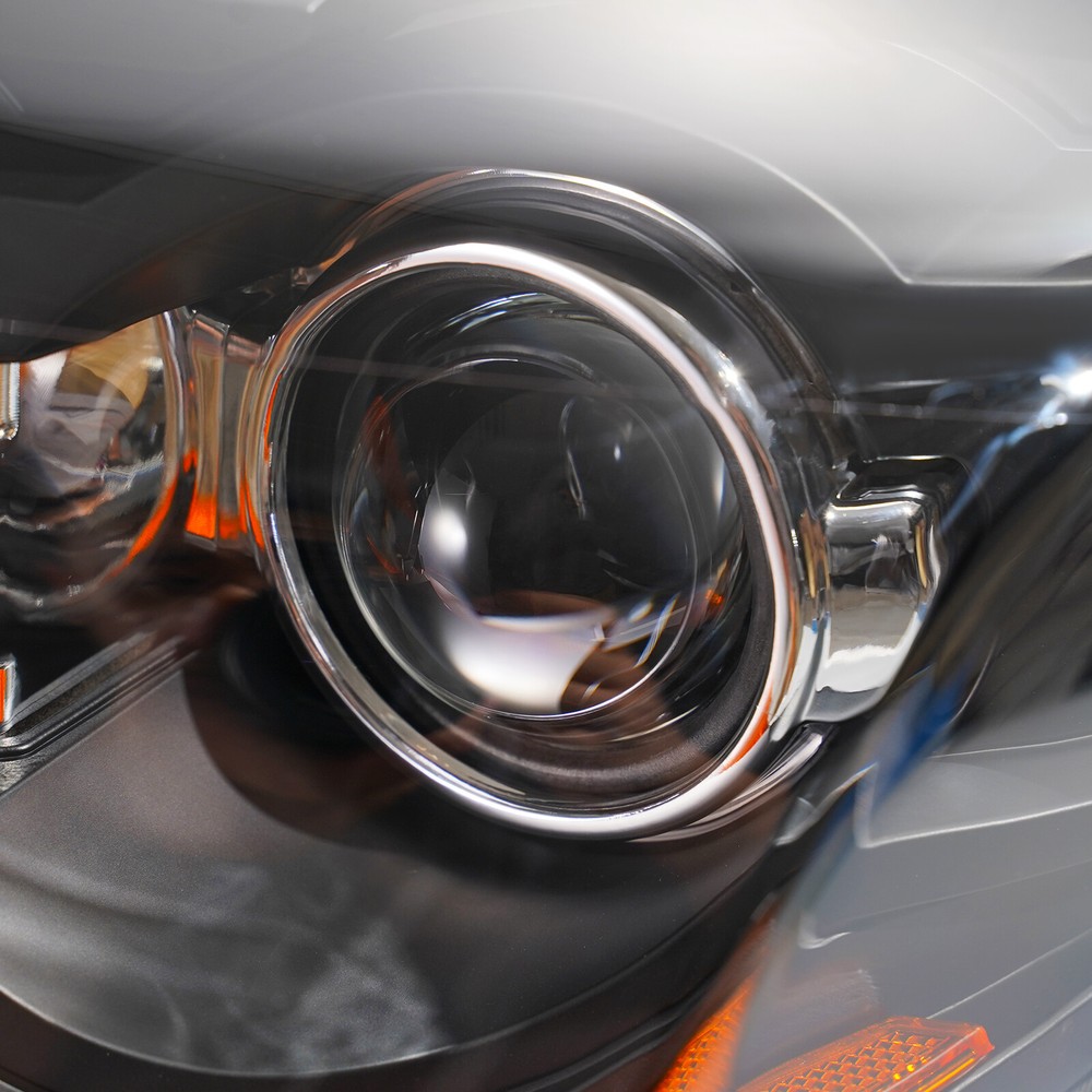 For 2008-2014 Cadillac CTS Halogen Upgrade Headlights Black Conversion Pair