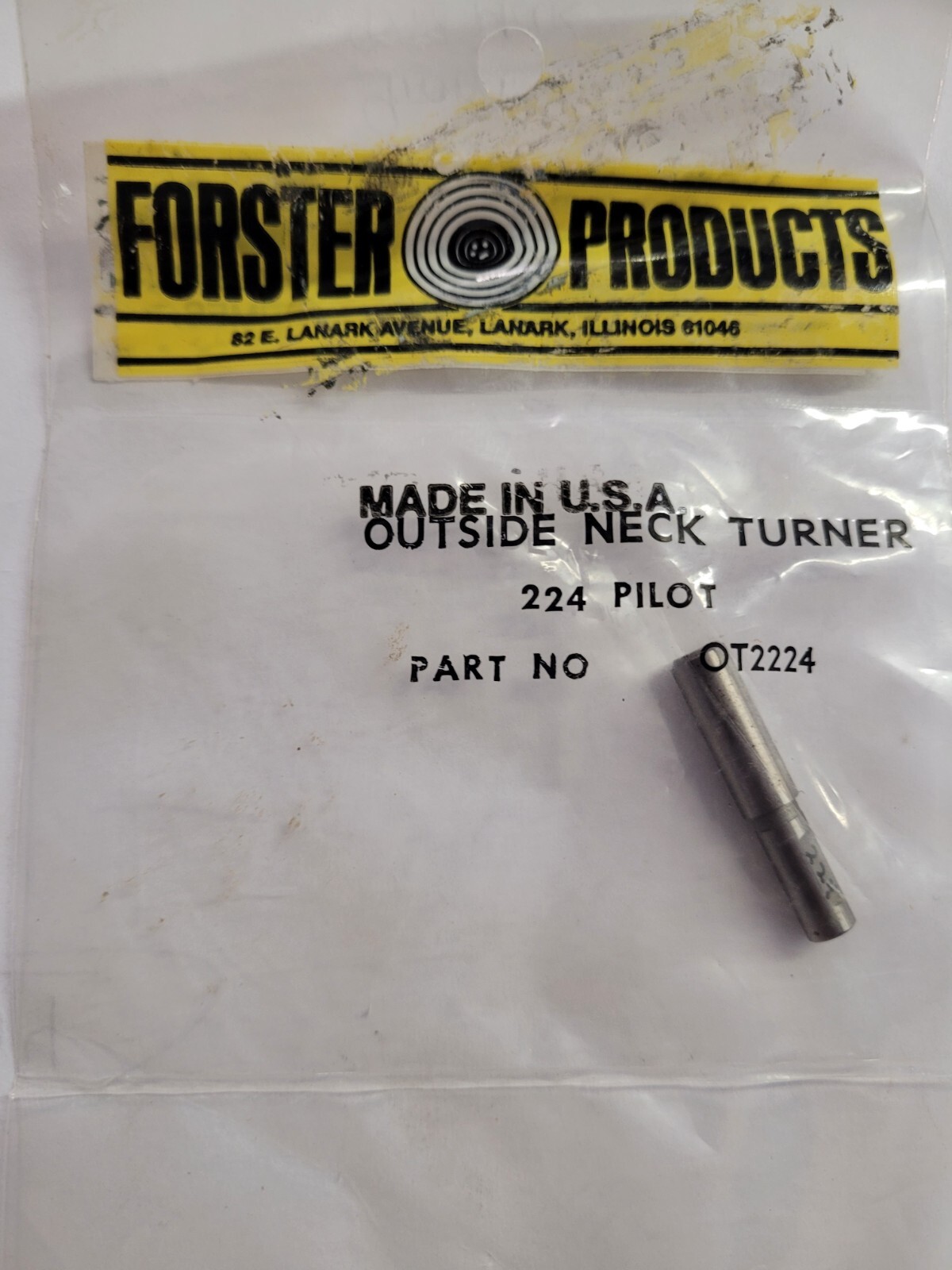 Forster Outside Neck Turner Pilots MULTIPLE SIZES **YOU PICK**