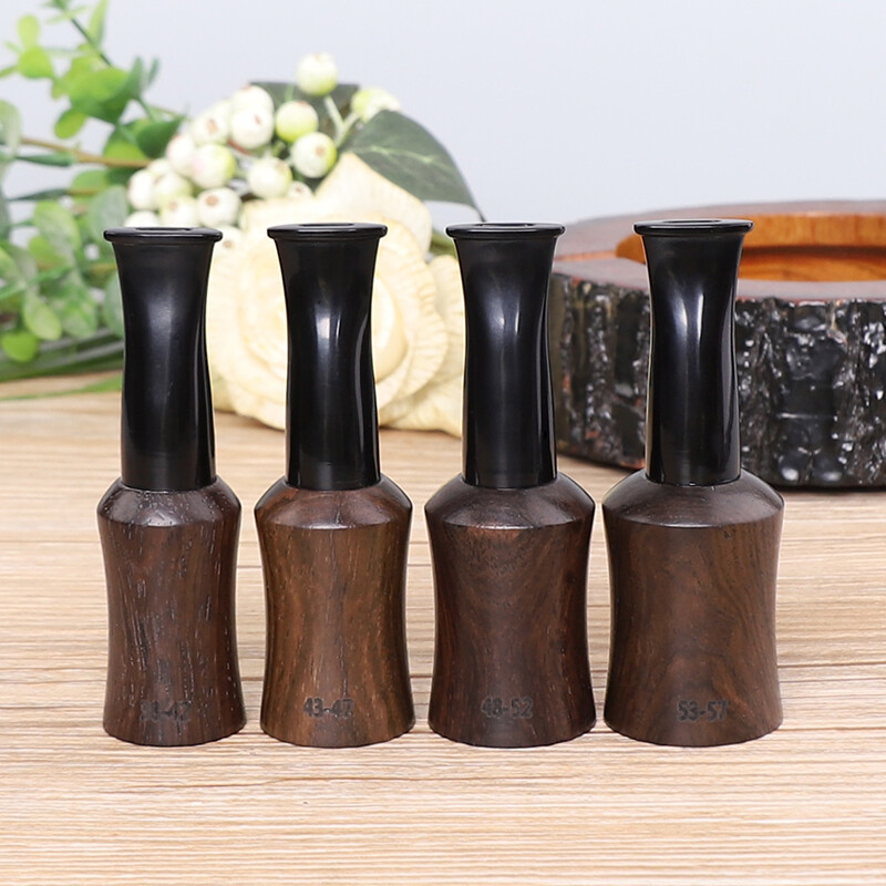 Ebony Wooden Cigar Mouthpiece Tips Portable Cigar Holder Size 48-52 Gauge Ring