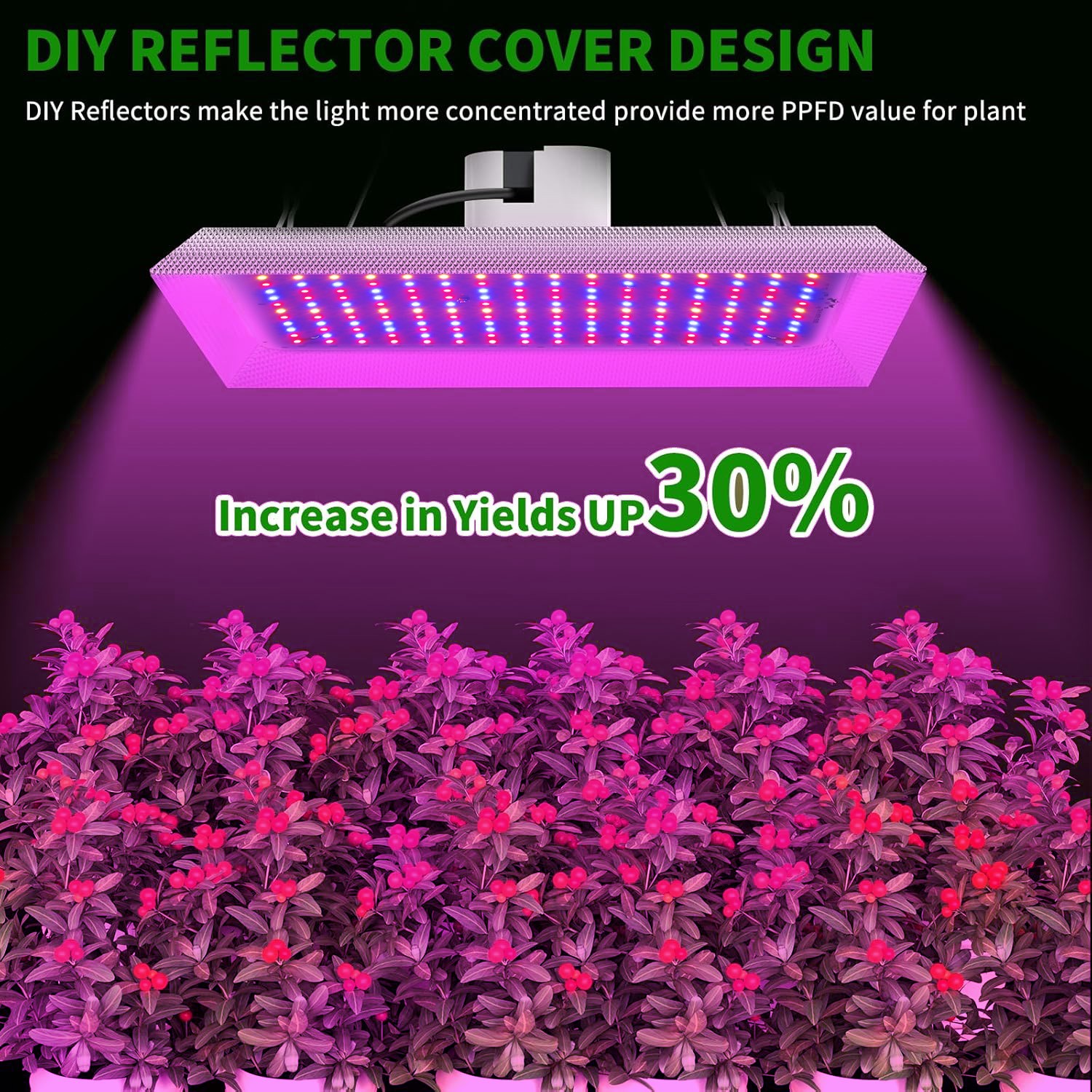 1200W LED Grow Light Hydroponic Full Spectrum Indoor Veg Flower Plants Tent Lamp