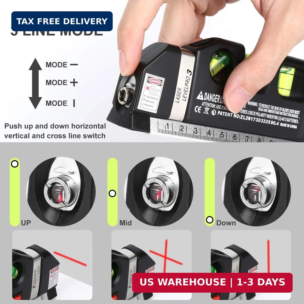 Laser Level Tool Multipurpose Laser Level Line Laser Kit With triangle bracket f