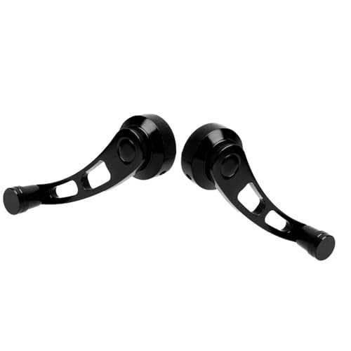 2Pcs Window Handle Window Riser Window Crank Winder Crank Winder Riser, Black