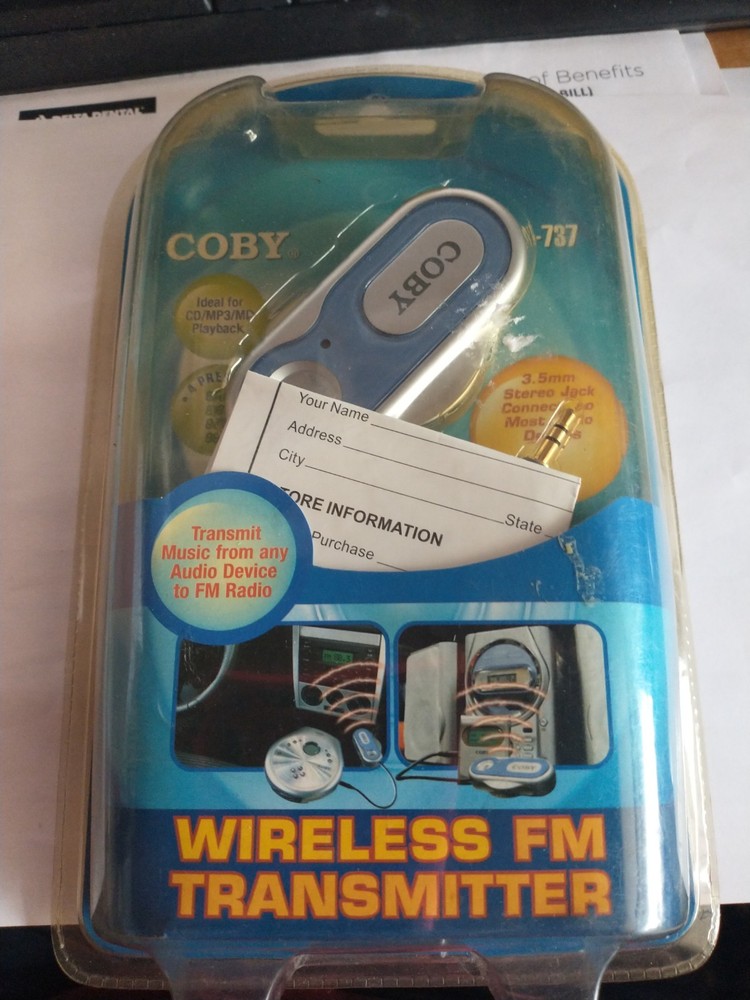 Coby CA737 Wireless FM Transmitter + FREE Gift