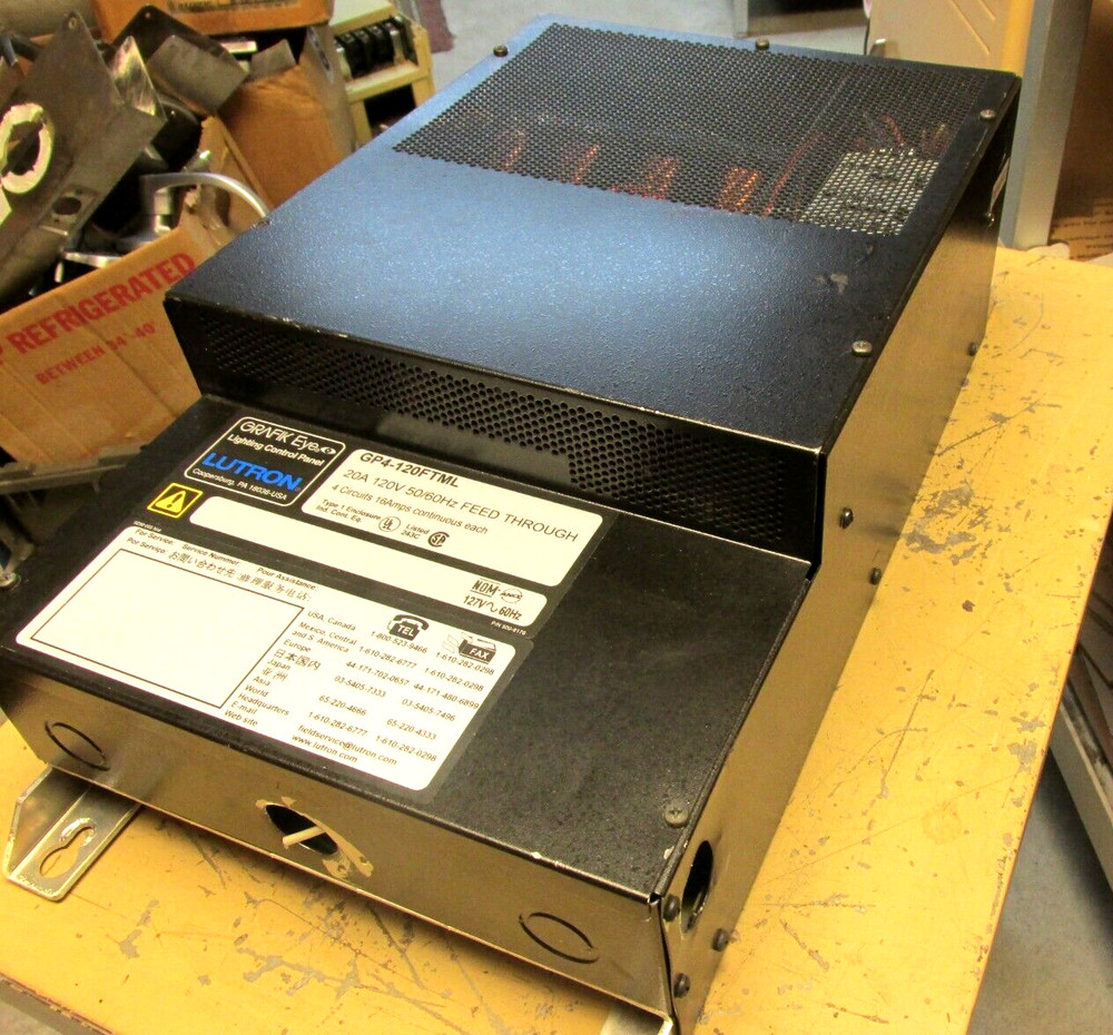 Lutron Graphic Eye Lighting Control Panel Cat# GP4-120FTML .. WHS-2-100