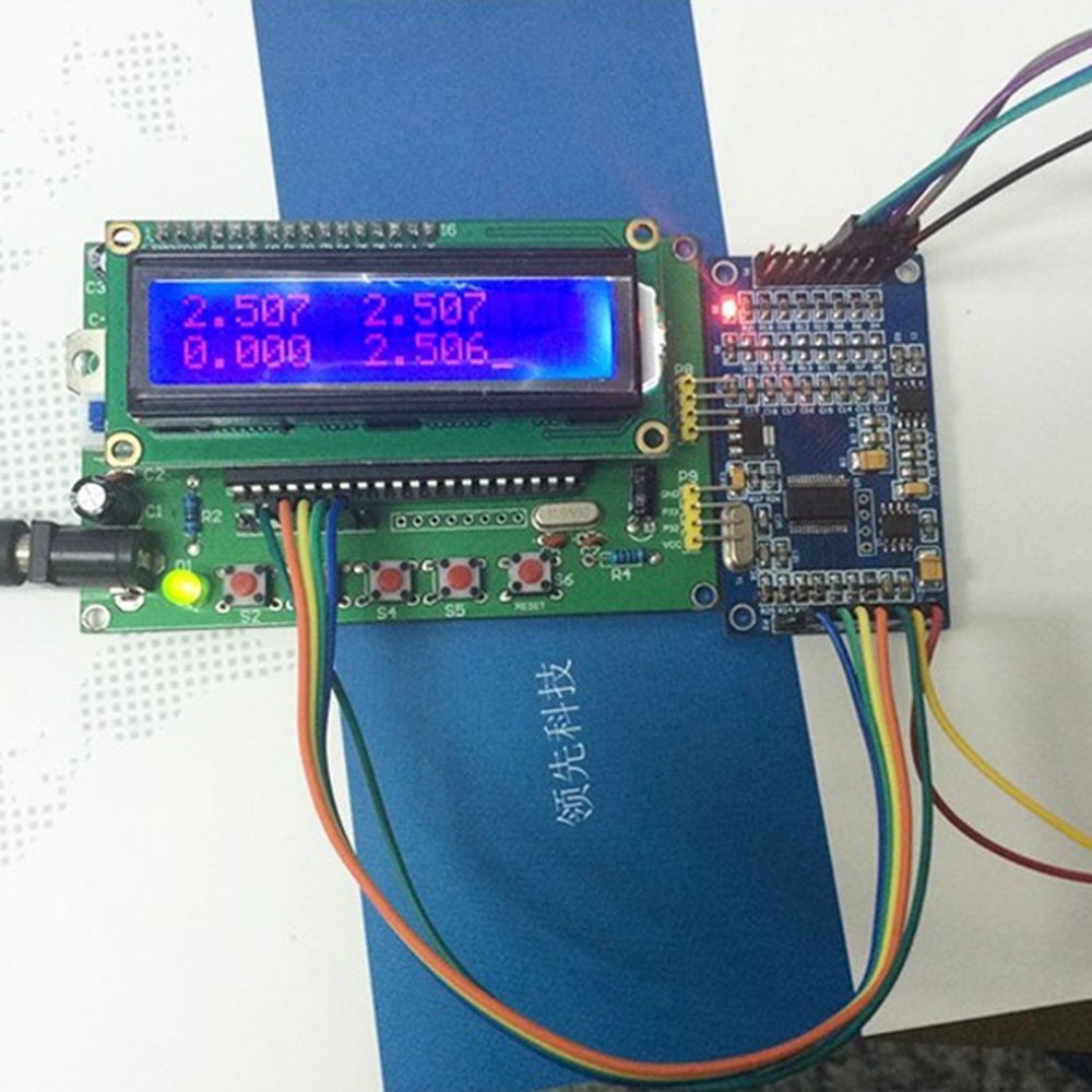 ADS1256 24-Bit 8 Channel ADC Display Module High Precision ADC Multifunction Serf3813
