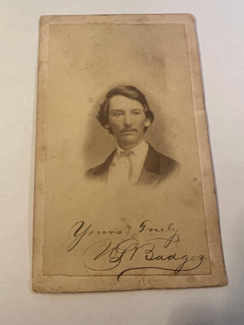 Civil War CDV Pvt William L Badger 102nd Pa Vols WIA/POW Salem's Heights