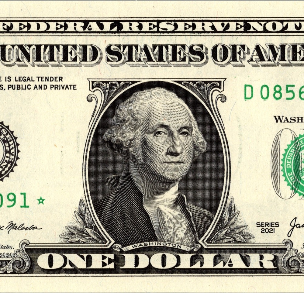 2021 D Star Note One Dollar Bill Regular Run Pack Note D08561091*