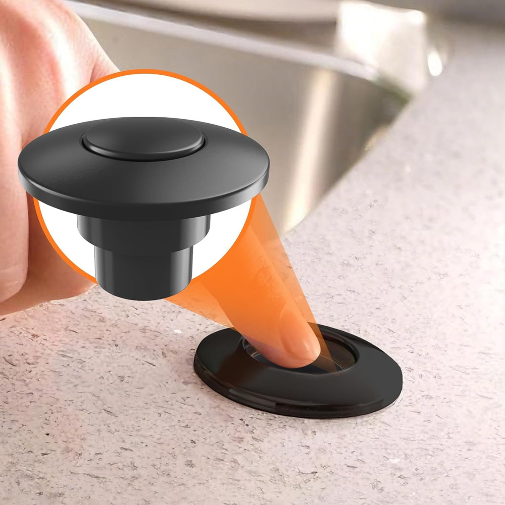 For Insinkerator STC-MTBLK Push Sinktop Switch Button, Replacement for Insinkera