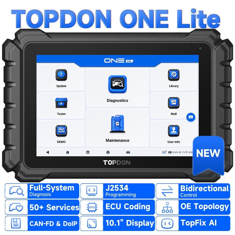 US TOPDON ONE Lite Car Diagnostic Tool ECU Coding J2534 Programming Wifi 128GB