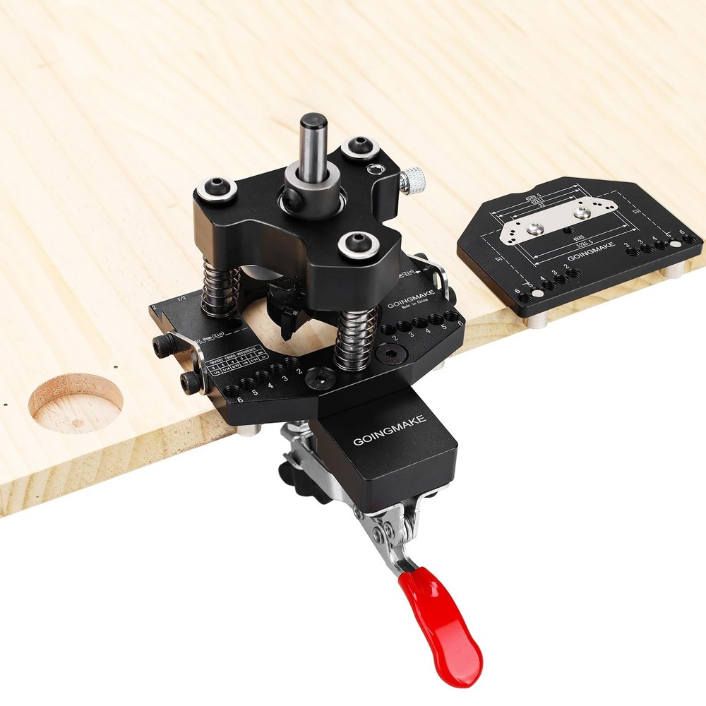 GOINGMAKE 3-Axis Concealed Hinge Jig Ultra with Extra Hinge Screw Hole Guide ...