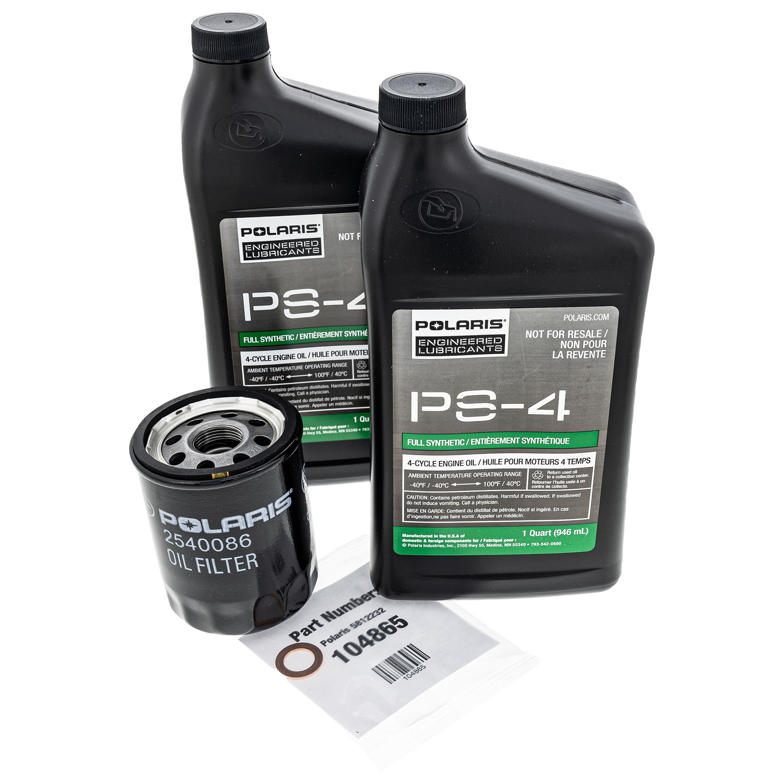 Polaris PS-4 Oil Change Kit Ranger RZR Sportsman ACE 500 570 700 800 XP Crew S