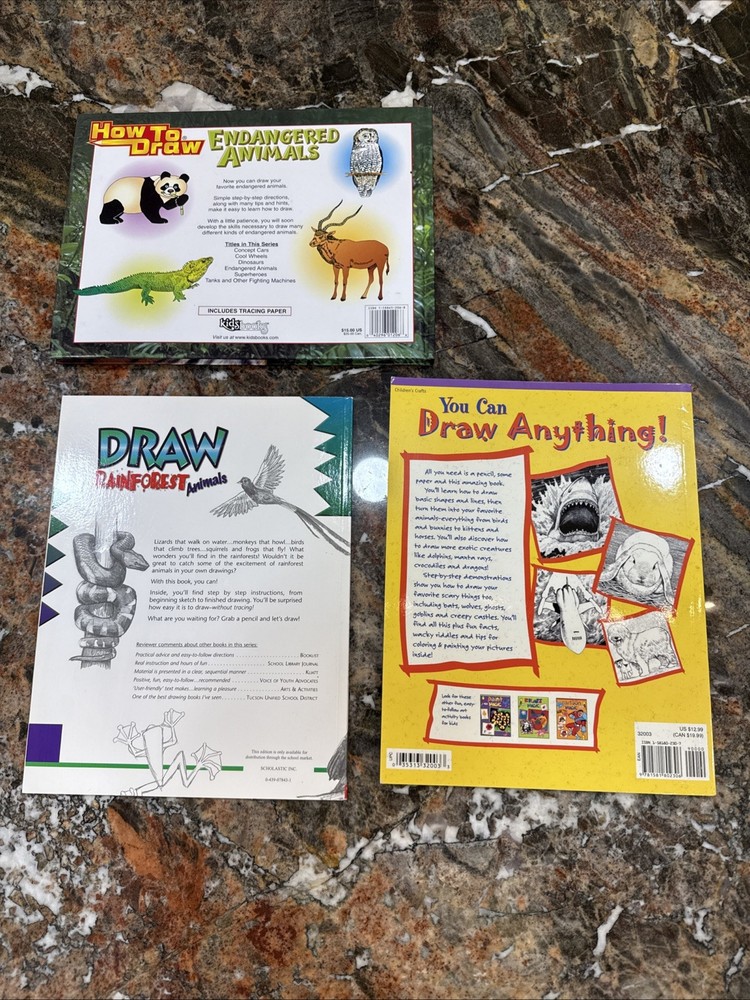 Learn To Draw Endangered Animals, Draw Rain Forest Animals, Drawing Magic