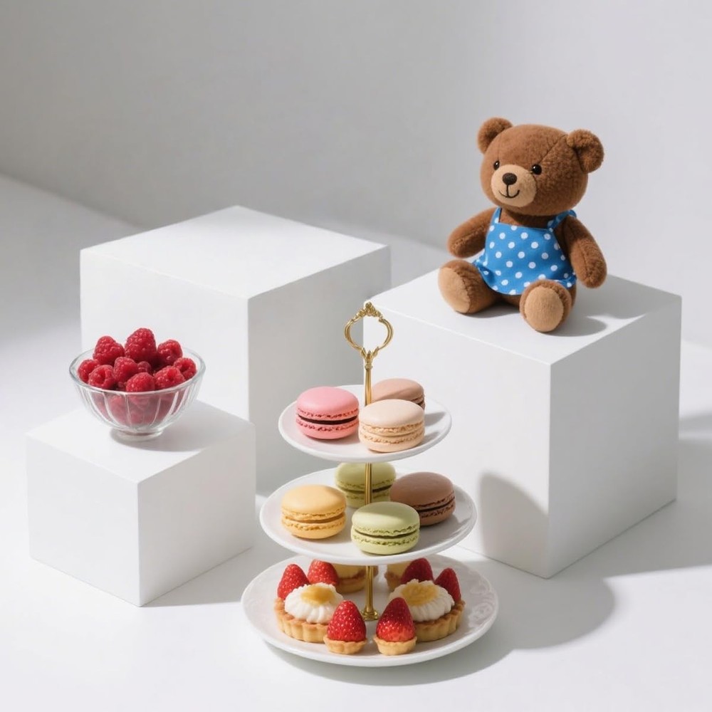 6Pcs Buffet Risers, Food Risers for Buffet Table, Acrylic Display Stands for ...