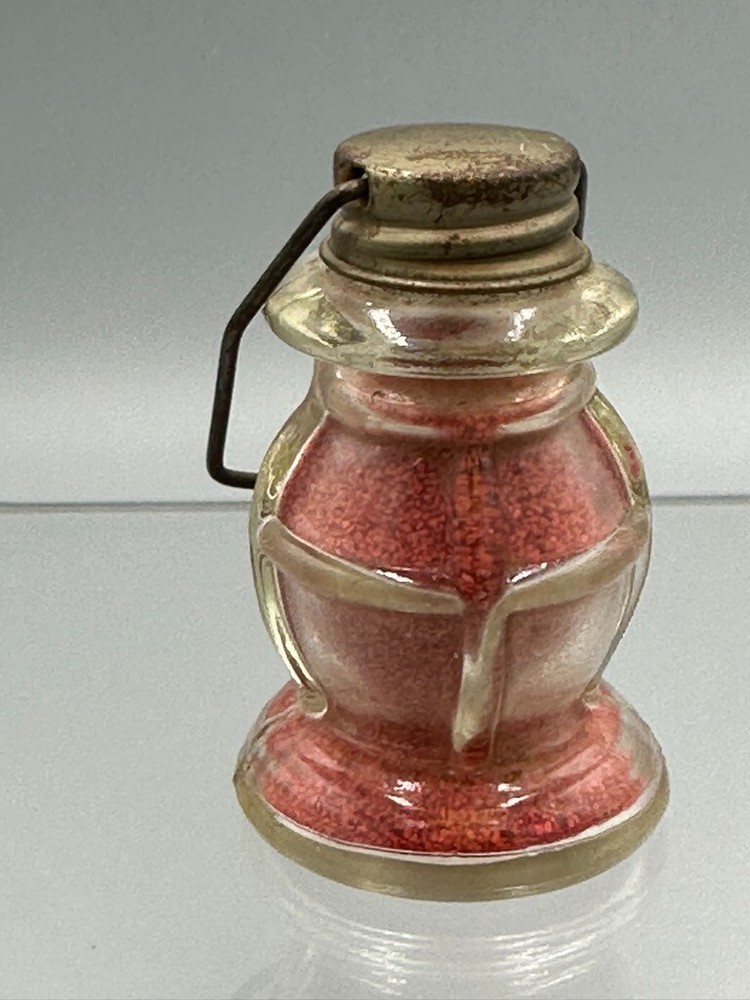 Vintage Stough LANTERN Figural Glass CANDY CONTAINER A&E 392